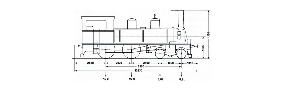 Locomotive pour trains voyageurs de la srie Eb 2/4