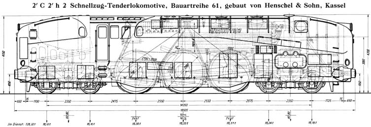 Locomotive tender pour trains rapides srie 61 001