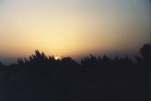 Coucher de soleil photographi� � l'approche d'Alexandrie.