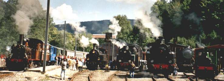 Tigerli, Ec4/5 DBB ex SMB Nr 11, Slask, Krauss-Maffei, BR 52 und Sulzer E2/2. Foto von Sabine Humbert-Droz