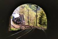 TKt48 188 dans les tunnels au dessous de Noiraigue pour le trains spcial de l'assemble gnrale du HECH, le 21.04.2007