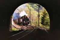 TKt48 188 dans les tunnels au dessous de Noiraigue pour le trains spcial de l'assemble gnrale du HECH, le 21.04.2007